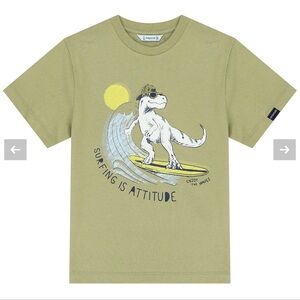 Mayoral Boys Green Dinosaur Graphic T-Shirt | Size 3T